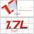 Chrome Fender Emblem Decal Badge for