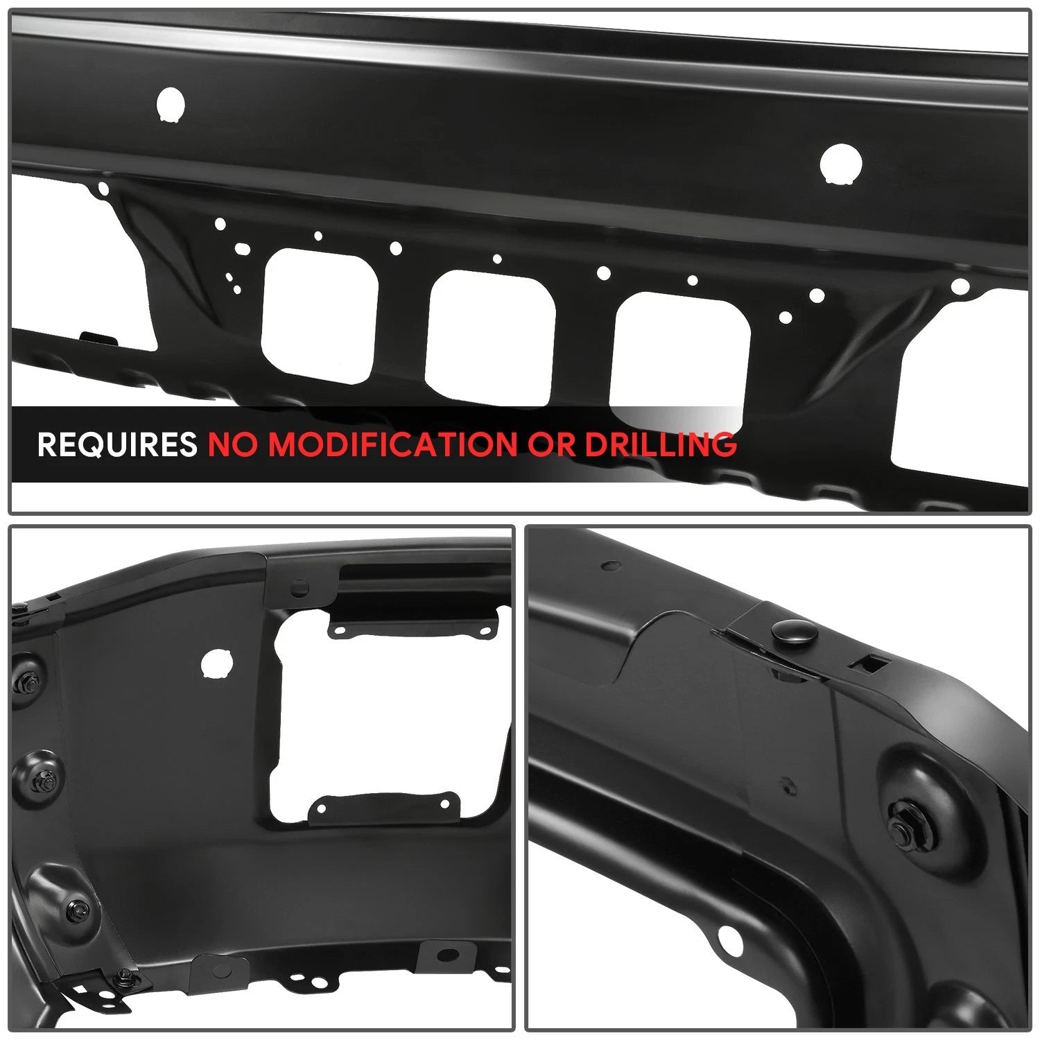 Front Bumper Face Bar for GMC Sierra 1500 (2014–2015) w/ Parking Sensor Holes