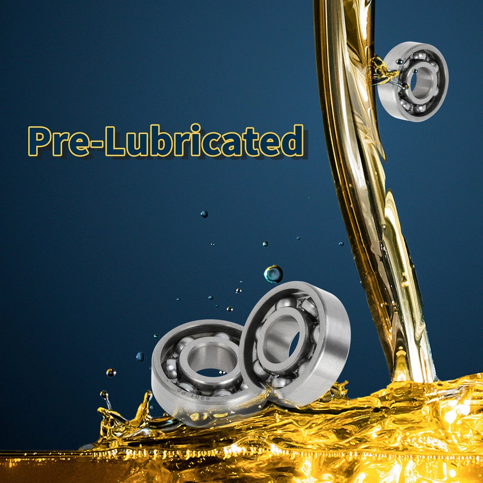 6201 Deep Groove Ball Bearing for Scooter Skateboard Wheel (P0 12x32x10mm)