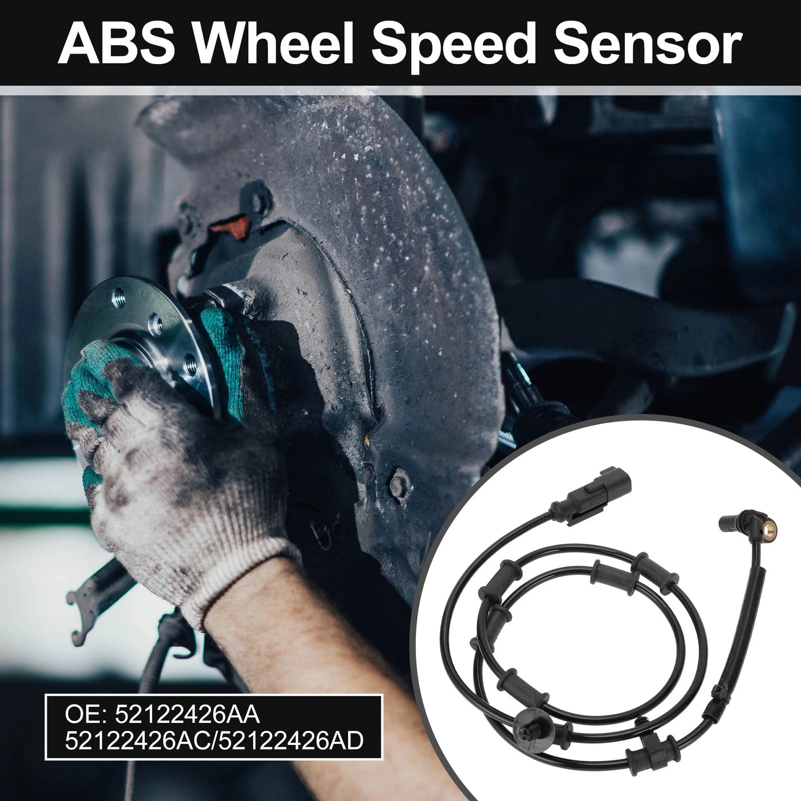 ABS Wheel Speed Sensor No. 52122426AA for Dodge Ram 2500 3500 (2009–2010)