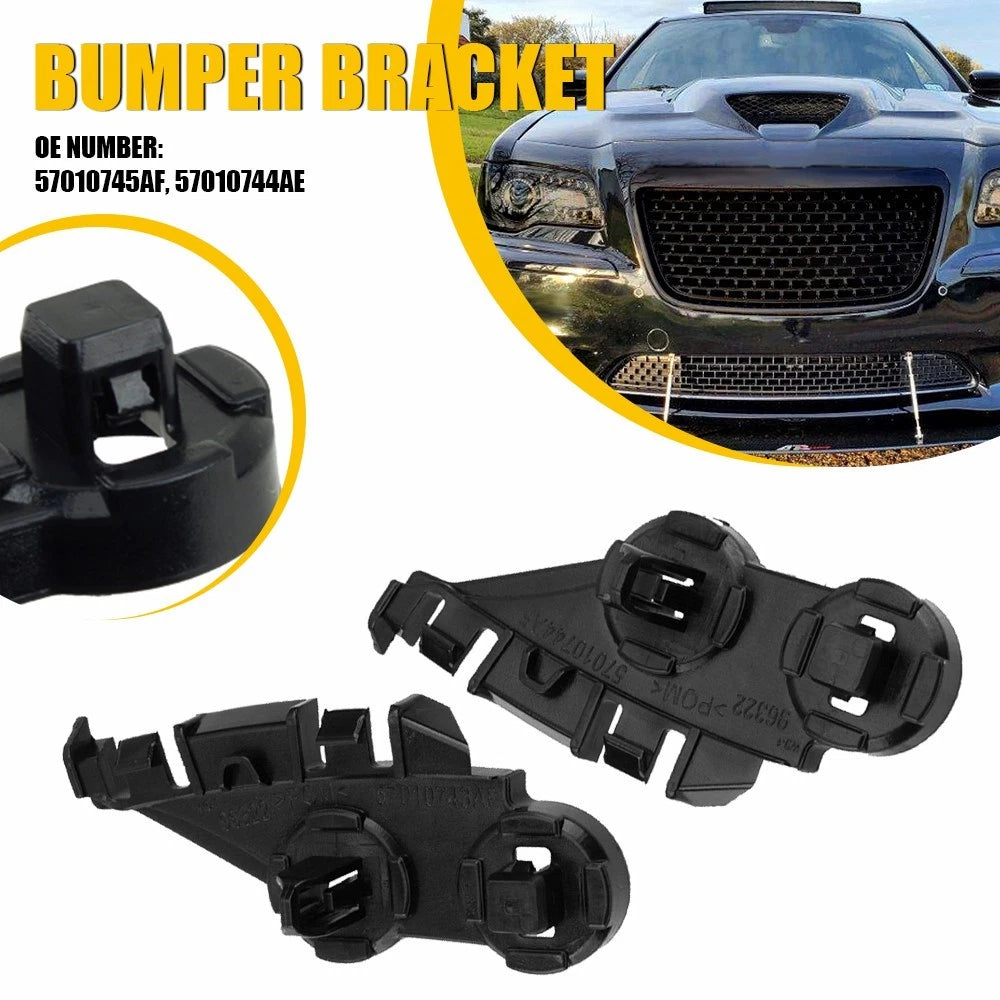 Set of 2 Front Bumper Retainer Brackets for Chrysler 300 (2011–2020) 57010744AE