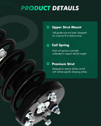 Front Complete Struts w/ Coil Springs for Honda Accord (2008–2012)