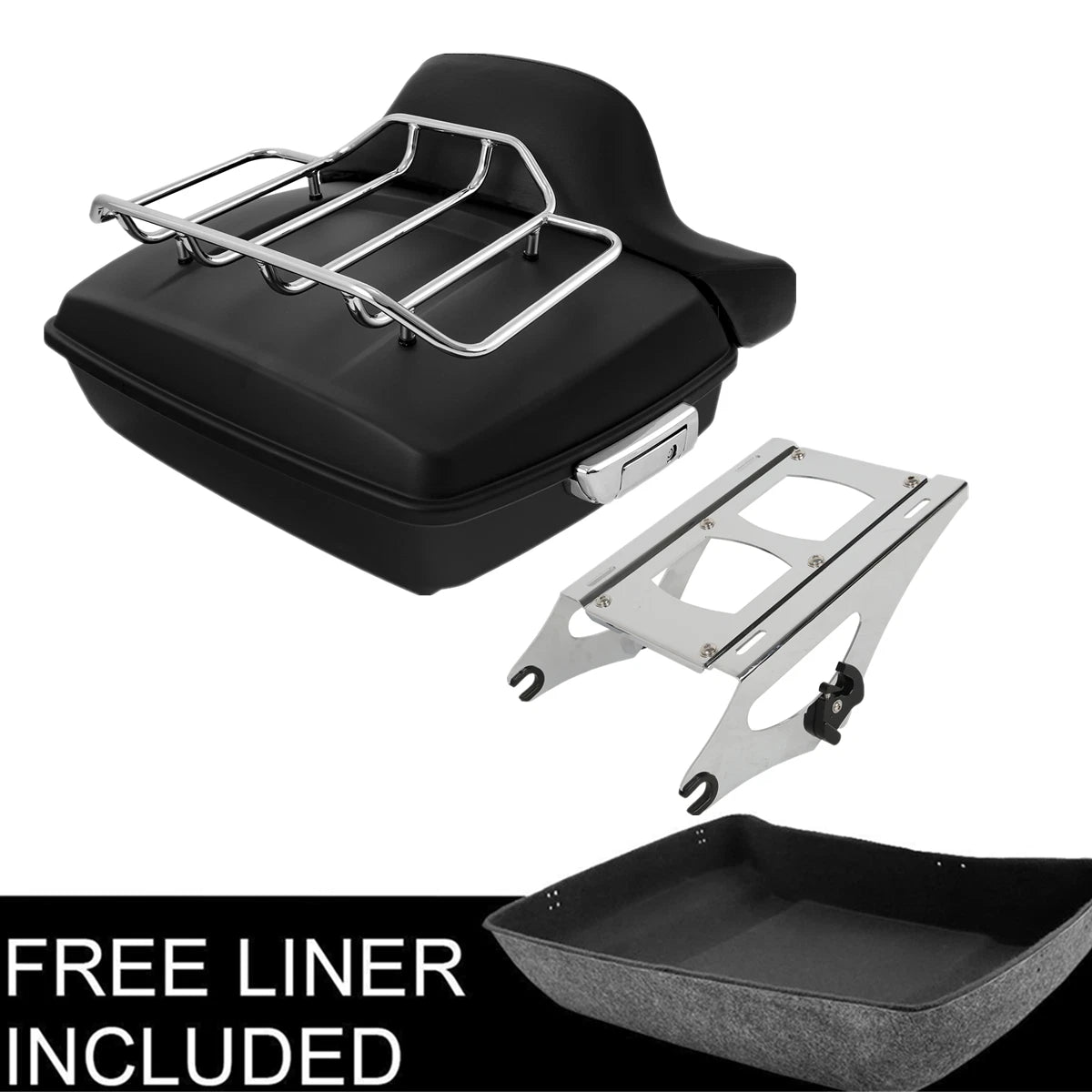 Matte Chopped Trunk Mount Pad for Harley Electra Glide (2014–2025)