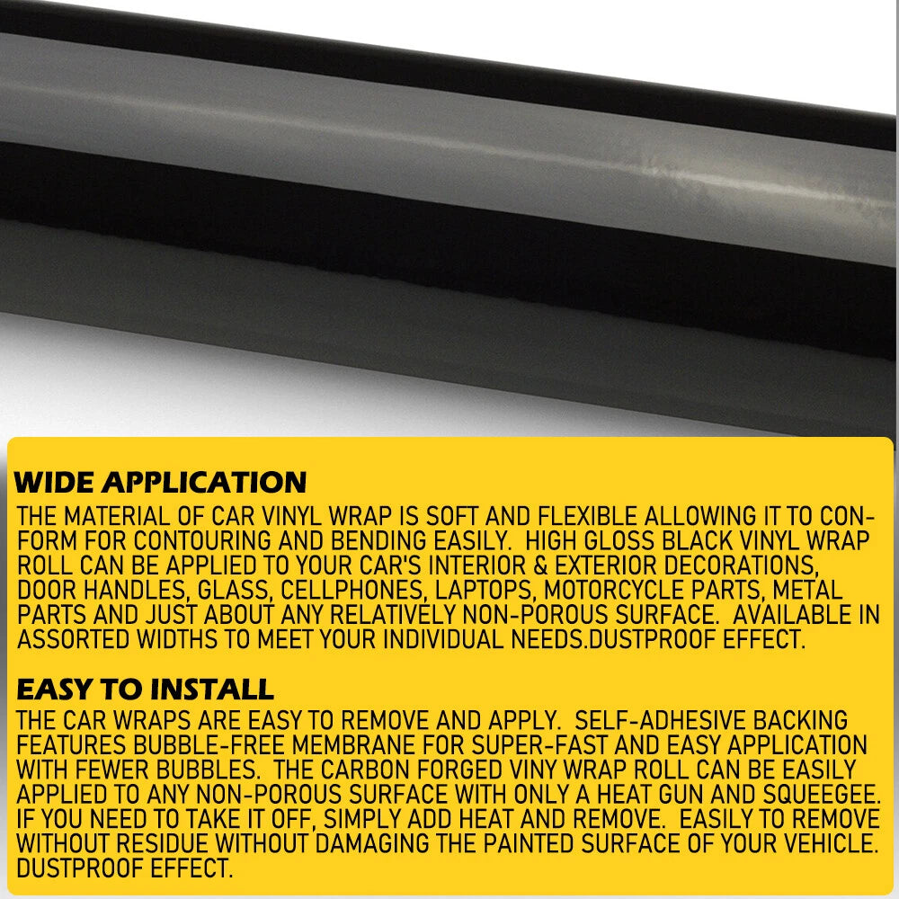 Vinyl Film Wrap Sticker for DIY Projects (Bubble Free, Air Release)