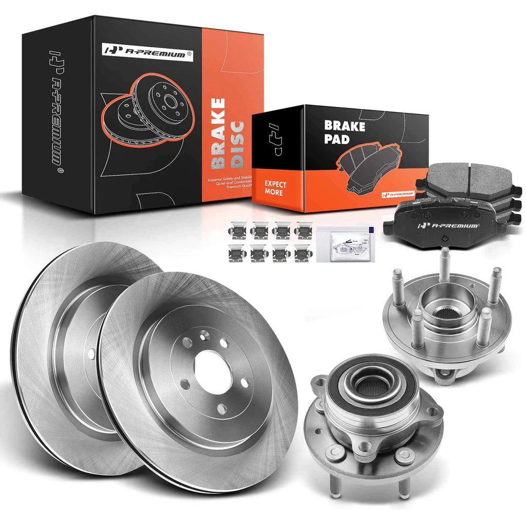 Rear Disc Brake Rotors & Pads for Ford Taurus Flex (2008–2019)