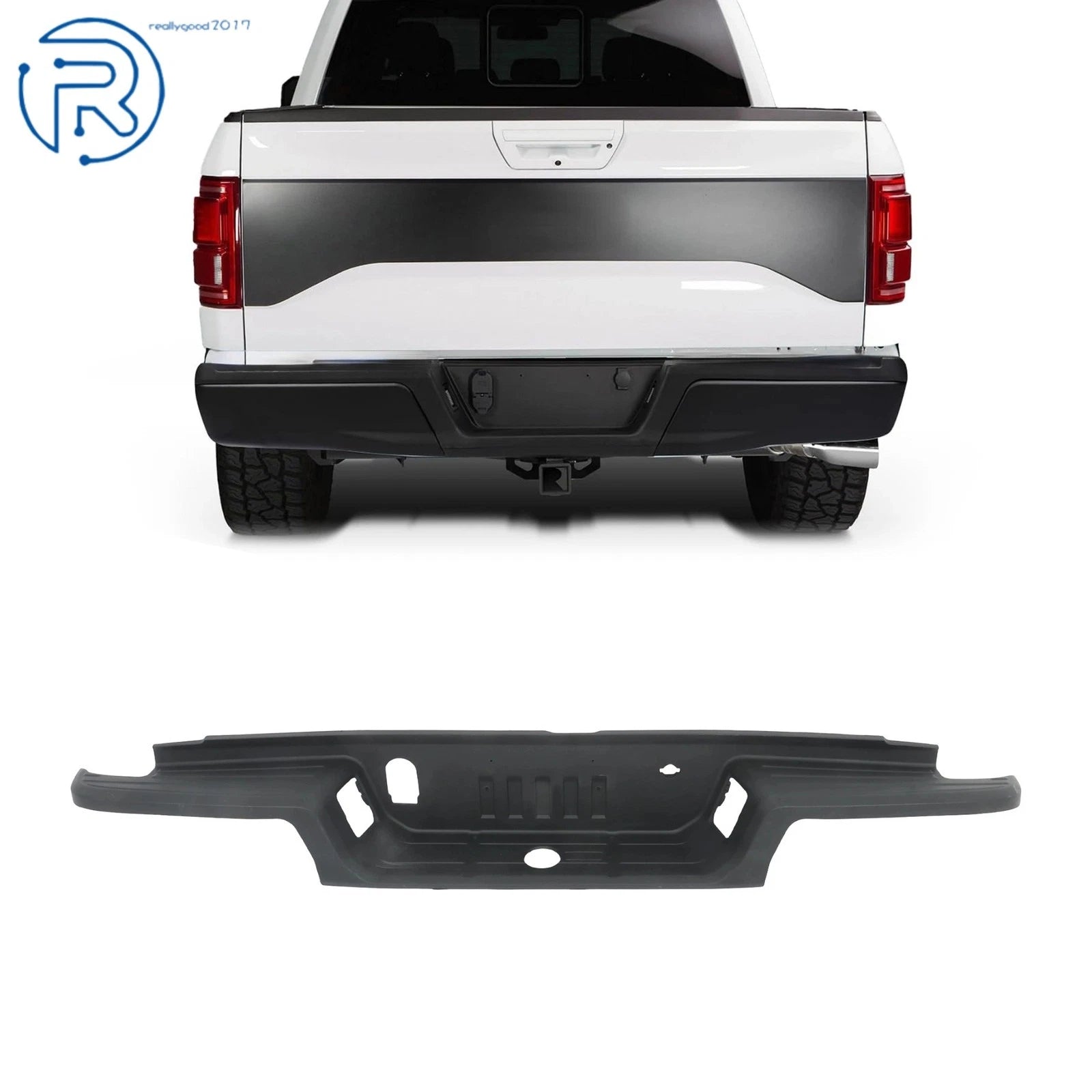 Rear Bumper Step Pad for Ford Ranger (2019-2022) Black