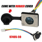 Socket Connector for XRC Winch (Gen2 97495 97412 97495-59) w/ Rubber Plug