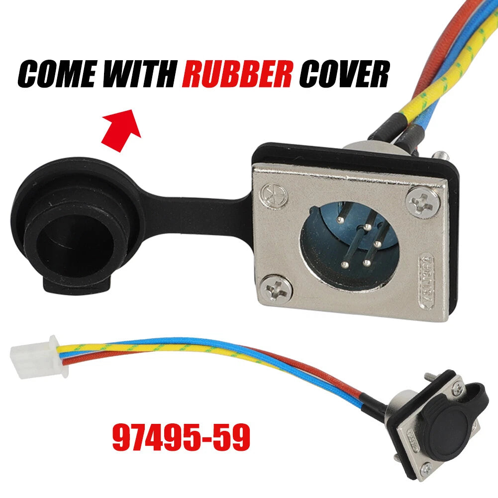 Socket Connector for XRC Winch (Gen2 97495 97412 97495-59) w/ Rubber Plug
