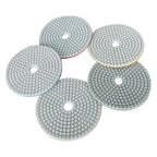 Set of 5 Diamond Concrete Polishing Pads for Quartz Marble Stone