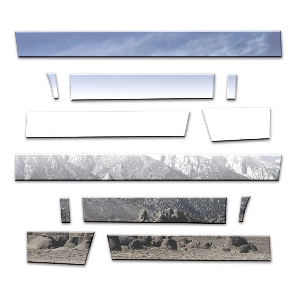 Diamond Grade 12pc 4 3/4" Rocker Panels for 17-24 Ford Superduty SuperCab 8' Be