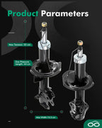 Front Shocks Struts for Nissan Versa (2009–2013)