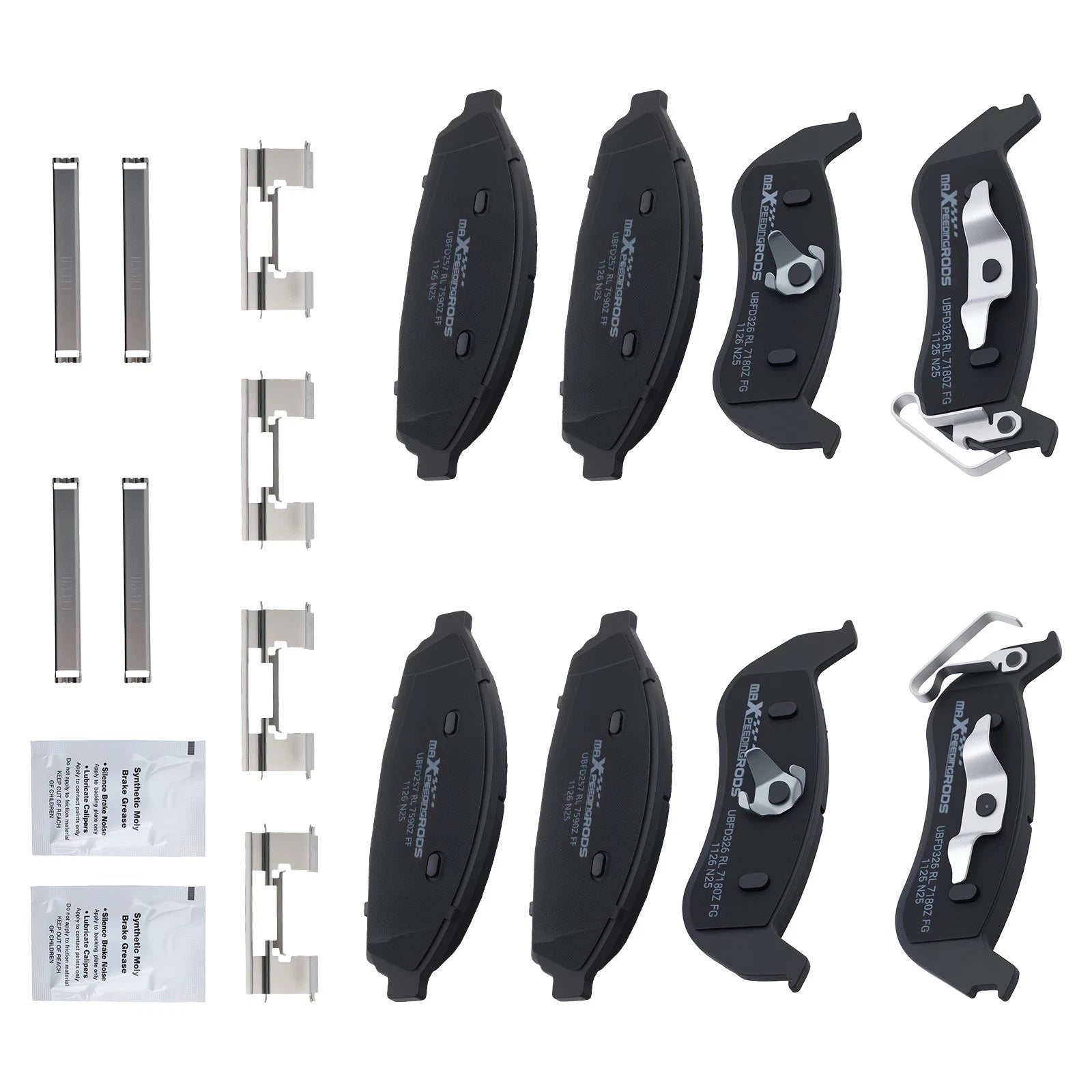 8pcs Ceramic Brake Pads Kit for Mercury Grand Marquis (2003–2011)