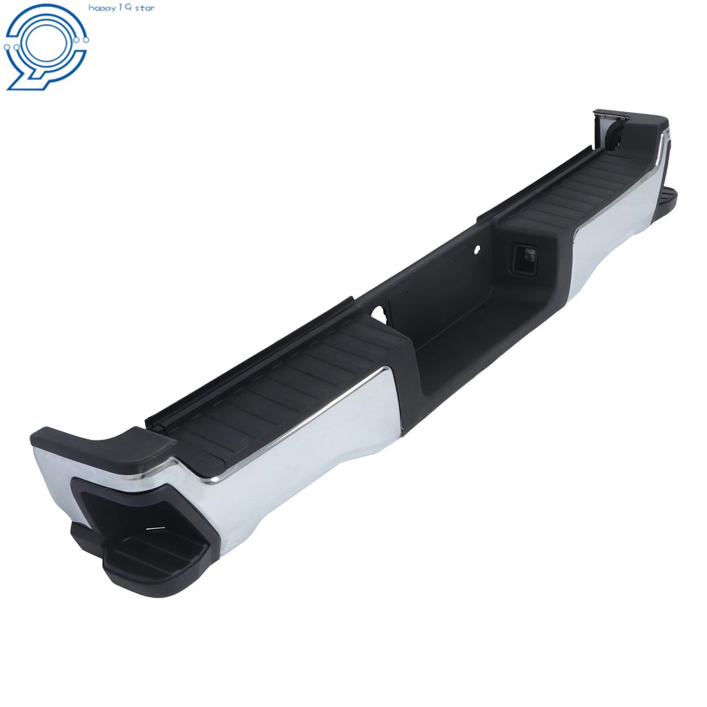 Chrome Rear Step Bumper for Ford F250 F350 Super Duty (2023–2024)