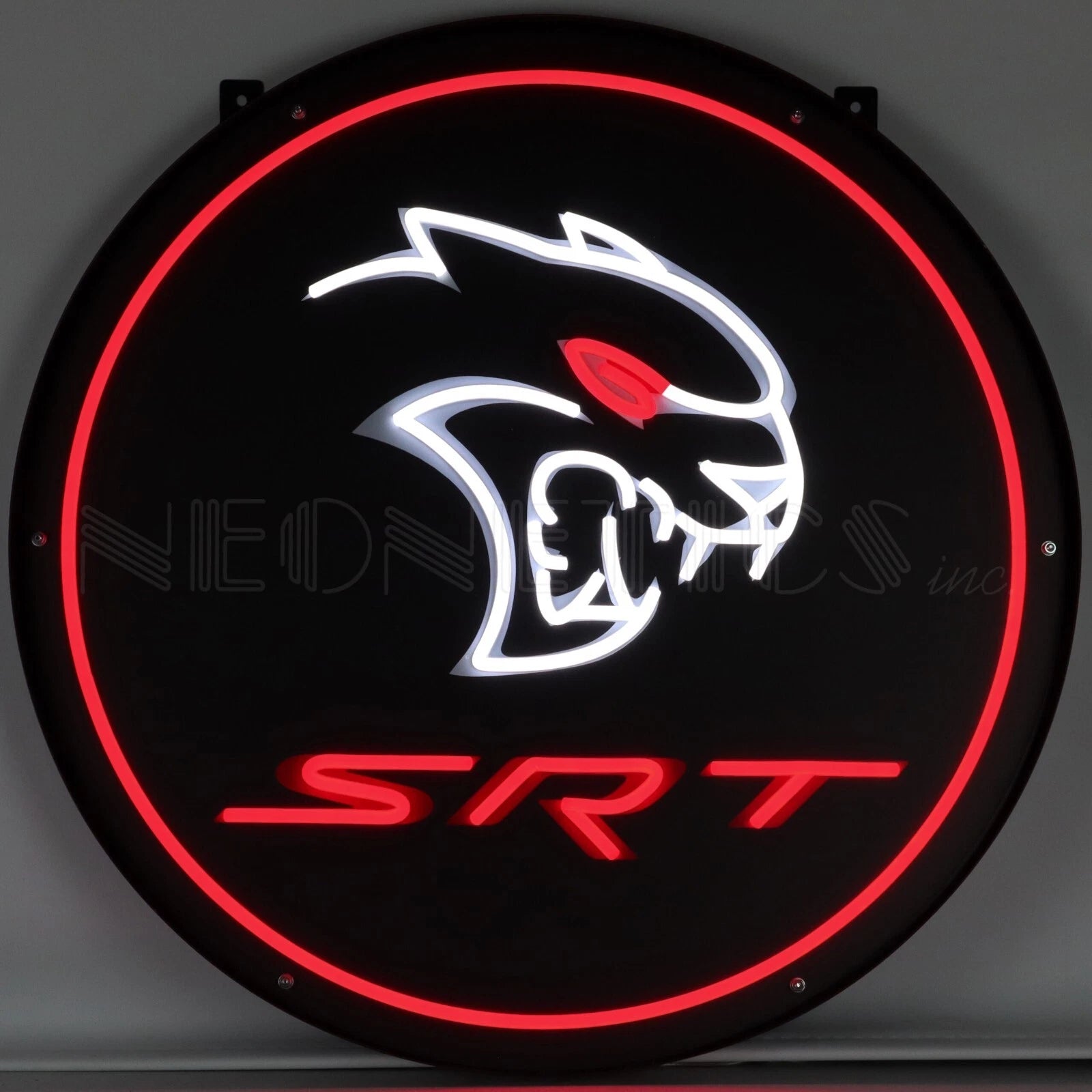 Wall LED Flex Neon Light Up Sign for Dodge SRT Hellcat Redeye (2016–2023)
