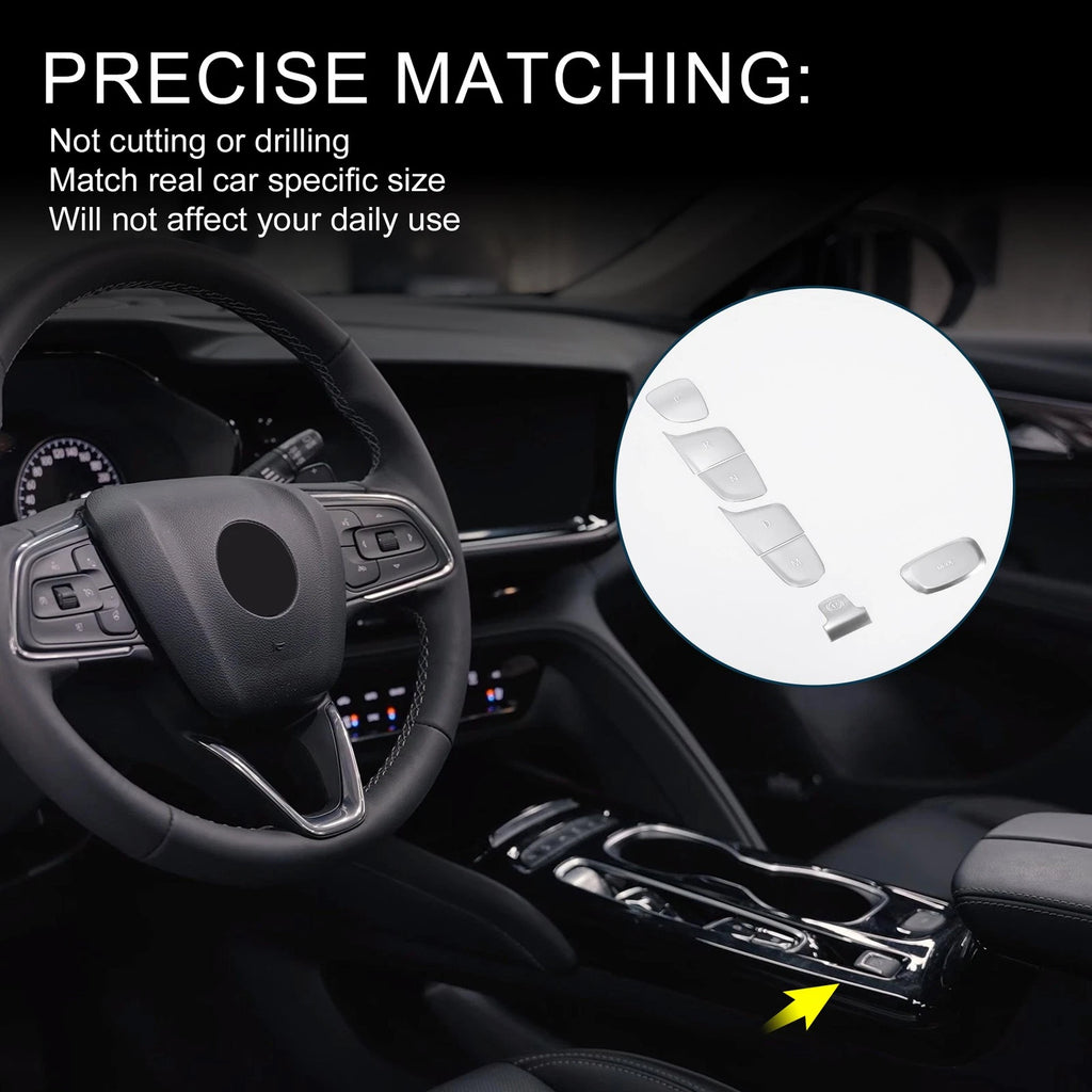 Set of 1 Gear Shift Handbrake Button Switch Cover for Buick Envision (2016–2023)