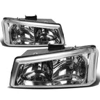 Chrome Clear Corner Headlight & Black Smoked Tail Light Kit for Silverado (2003–2007)