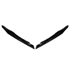 Black ABS Front Lip Spoiler Fins for Mercedes Benz A-Class (2016-2018)