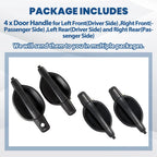 Set of 4 Exterior Door Handles for Mitsubishi Endeavor (2004–2011)