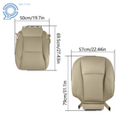 Set of 2 Leather Seat Covers for Lexus ES350 (2007–2012) Beige