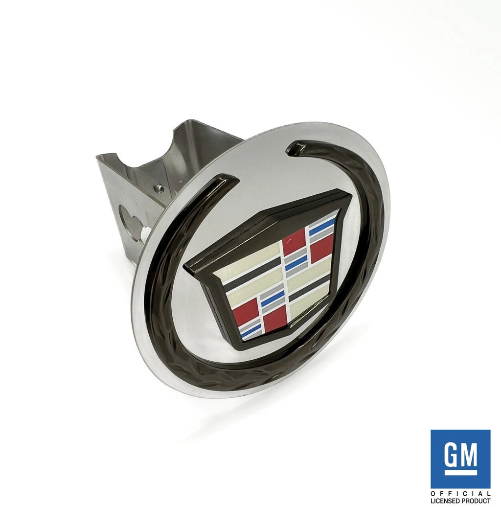Stainless Tow Hitch Cover Plug for 2" Receiver for Cadillac Black Pearl (2015–2020)