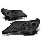 Pair of Projector Headlights for Toyota RAV4 (2013–2015) - Smoked Housing