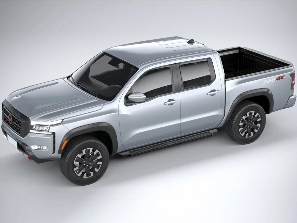 Black Running Boards for Nissan Frontier Crew Cab (2005-2026)