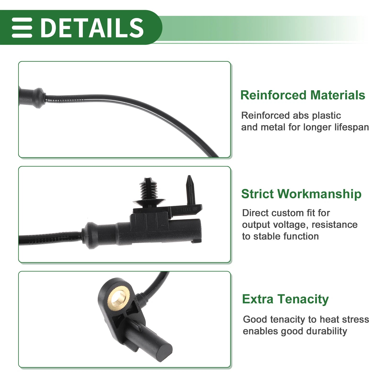 ABS Wheel Speed Sensor No. 479011BB1A for Nissan Cube (2012–2014) Rear Left