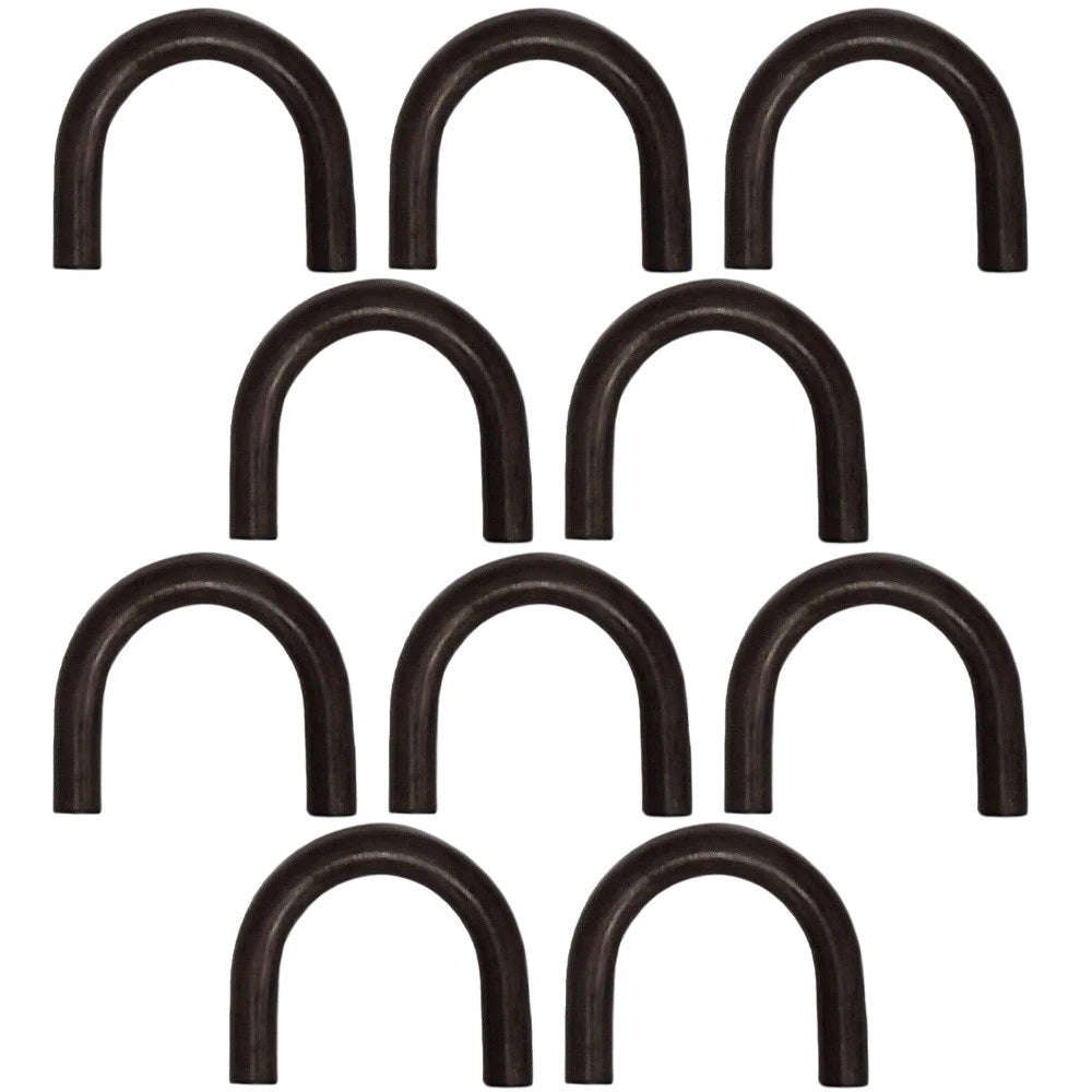 Set of 10 Steel Rope Chain Loop Tie Down D-Rings for Trailers
