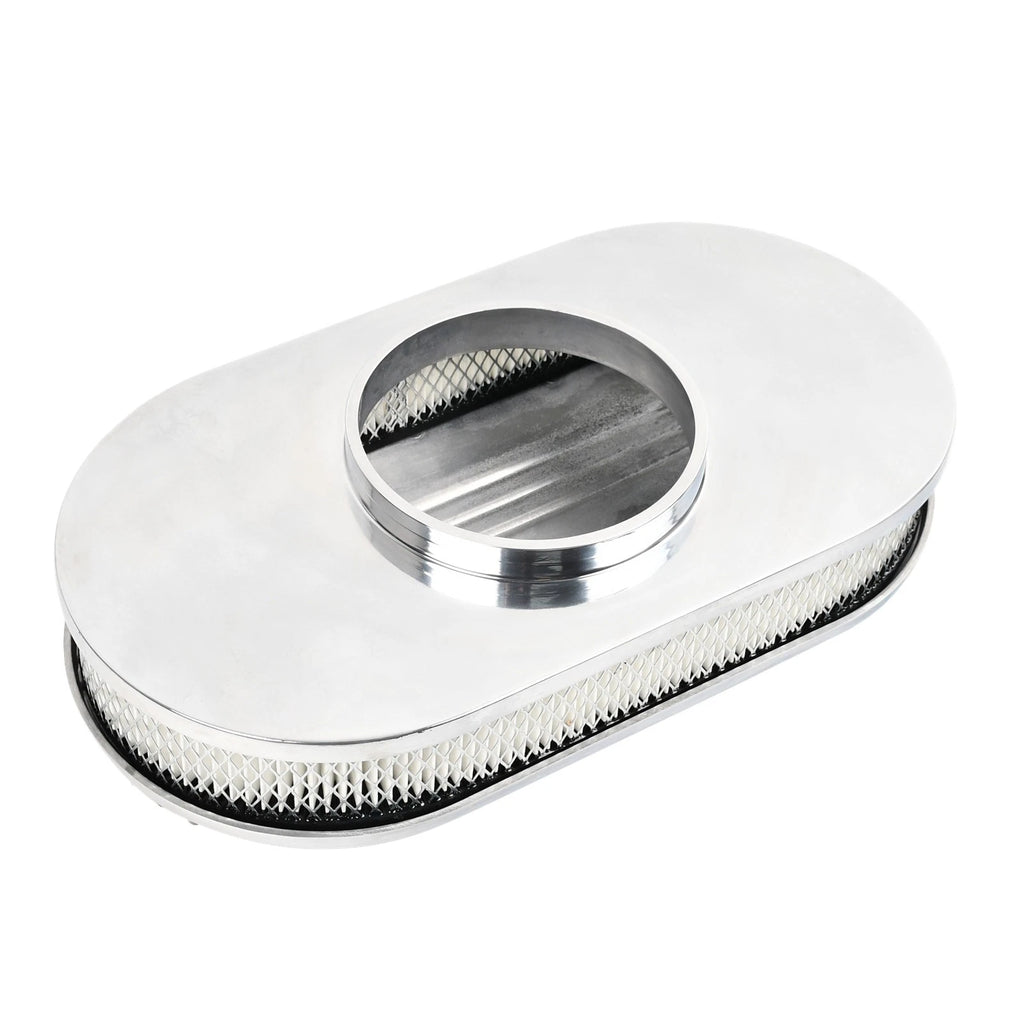15" Aluminum Oval Air Cleaner Assembly for SBC Chevy Ford (1960–2023)