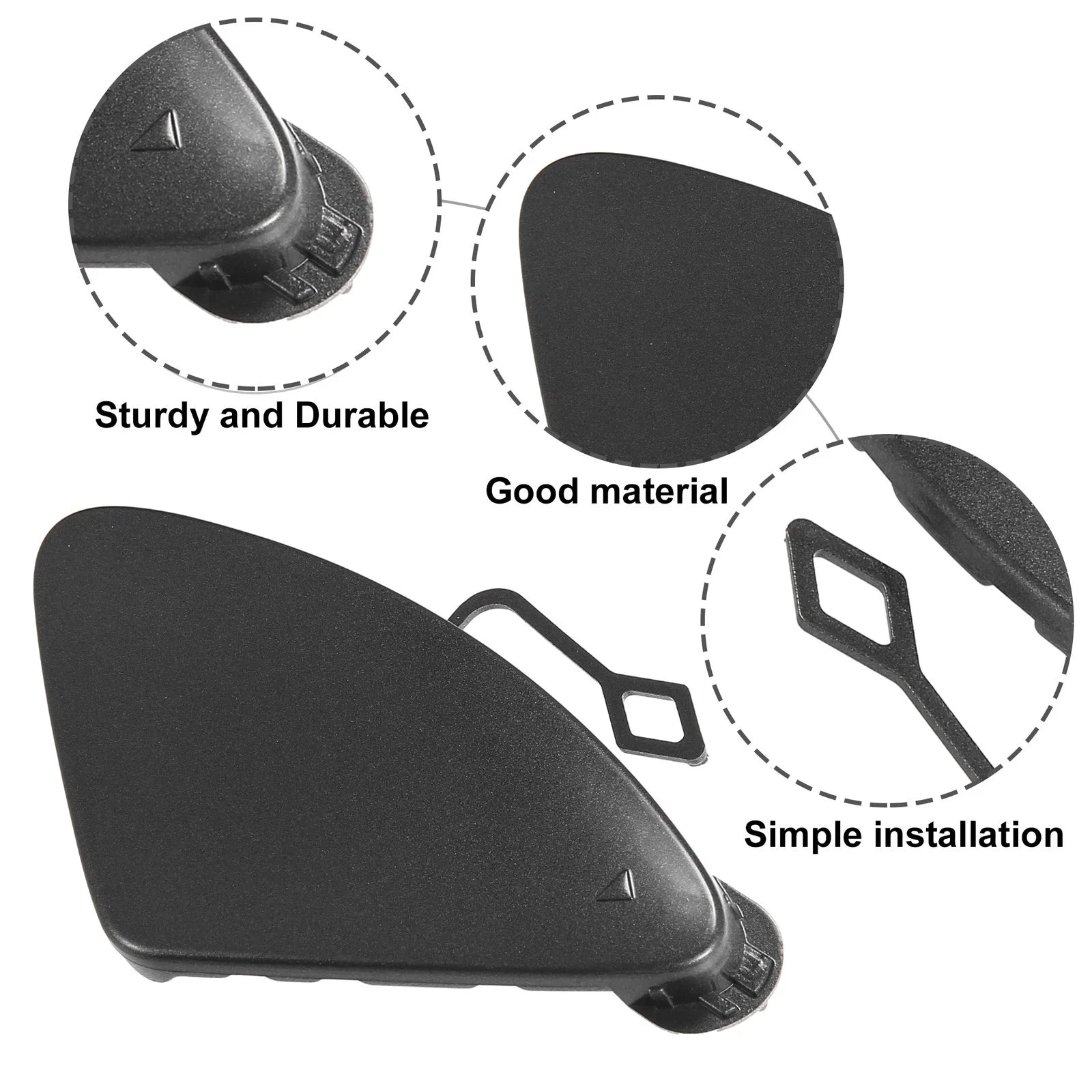 Tow Hook Cover Cap for BMW 320i (2012–2015) - Gray