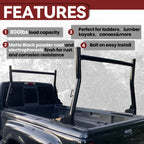 Adjustable Pickup Truck Bed Ladder Cargo Rack for Trucks