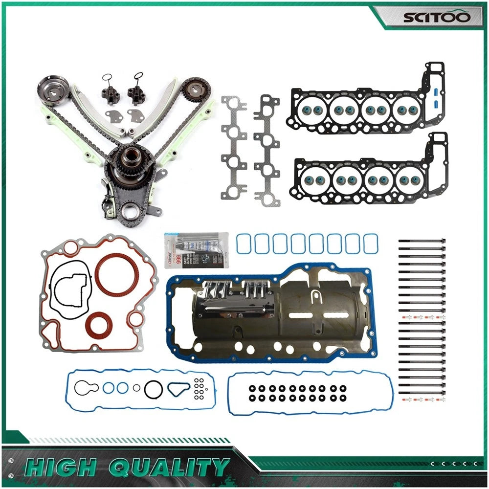 Timing Chain Kit & Head Gasket Bolts for Mitsubishi Dodge Durango (2004–2007)