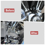 10 x Chrome Engine Bolt Topper Caps Covers for Harley Dyna Softail
