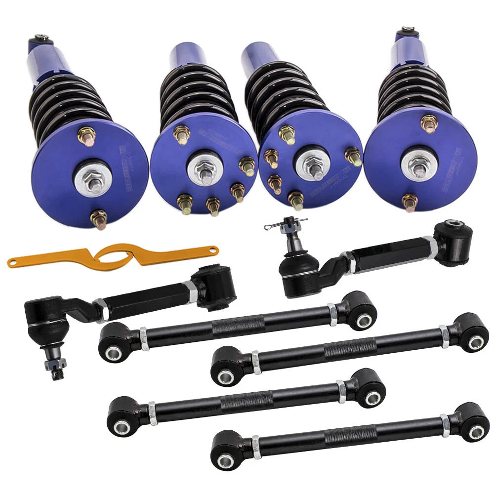 Coilovers Suspension & 6pcs Rear Camber Arms Kit for Honda Accord (2003–2007)
