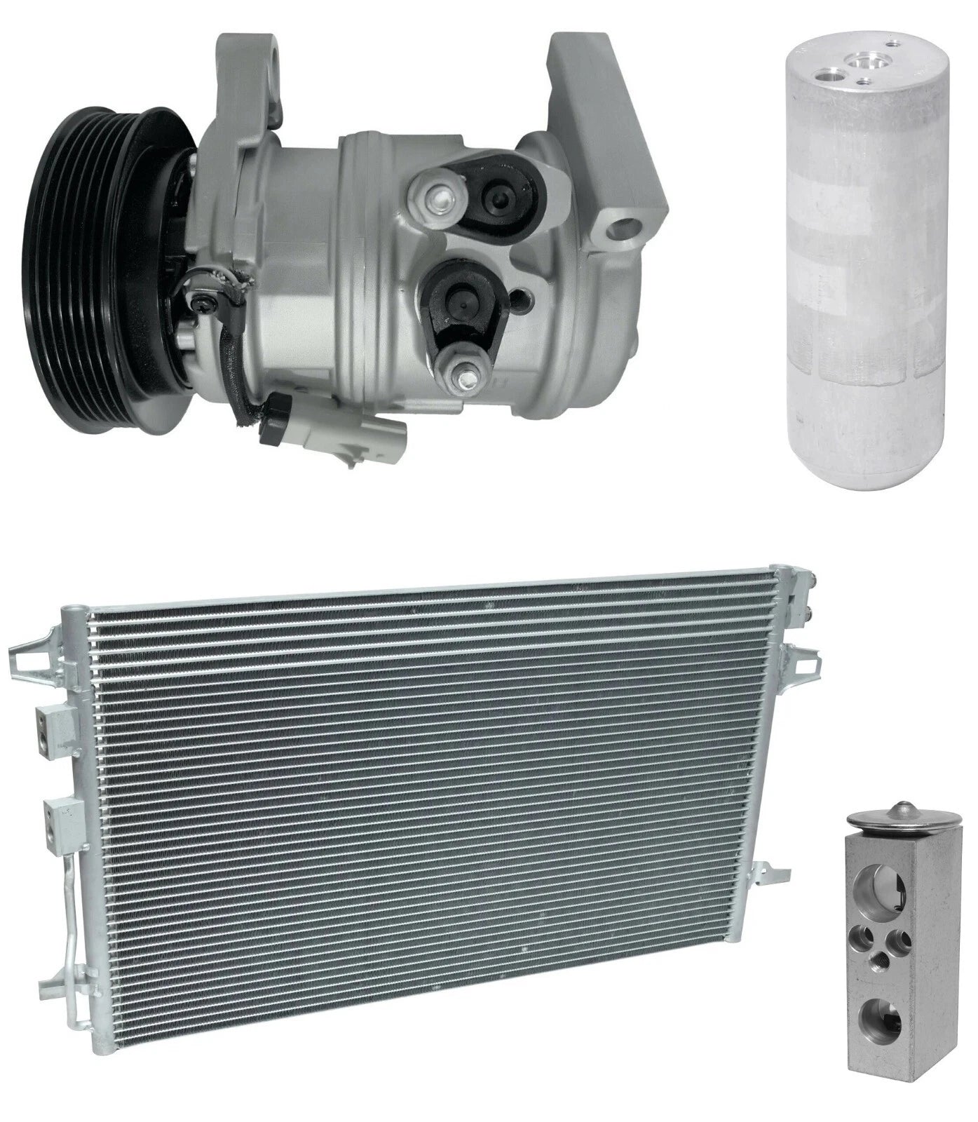 AC Compressor Kit With Condenser for Chrysler Voyager 3.3L (2005–2005)