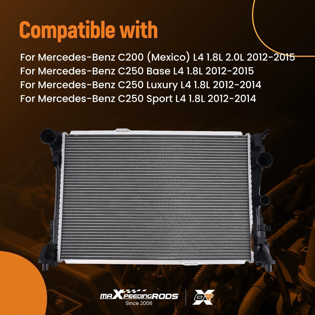 Aluminum Radiator for Mercedes-Benz SLK250 (2012–2015) MB3010170