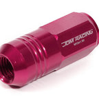 20Pcs Aluminum Pink Closed End Lug Nuts + Adapter M12X1.5 for JDM Vehicles