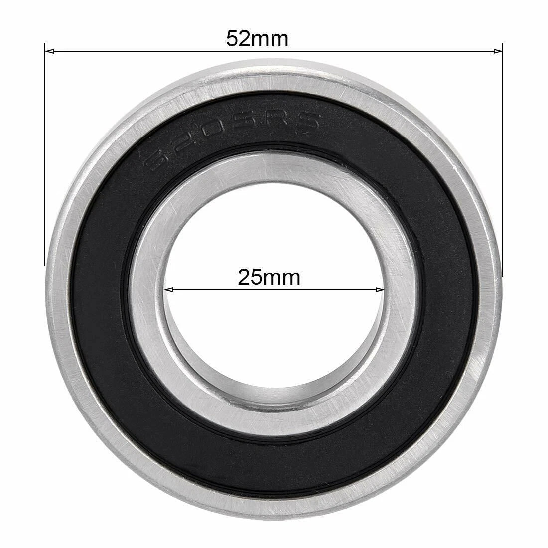 1 PC Rubber Sealed Ball Bearing 6205RS for (25x52x15)