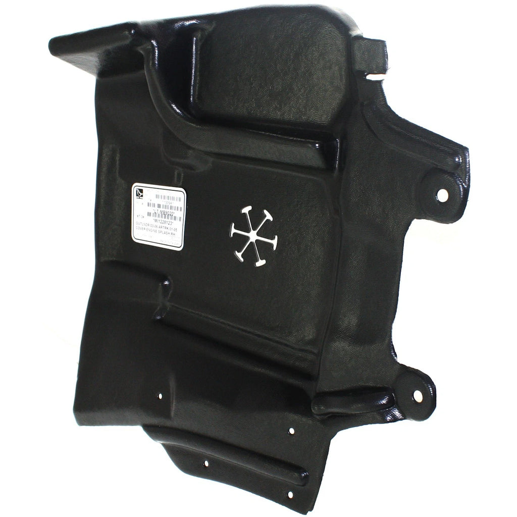 Engine Splash Shield for Mitsubishi Outlander (2003–2006) Passenger Side Lower