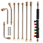 Pressure Washer Lance Kit for 6 Wands with 3 Curved Rods (4000 PSI)