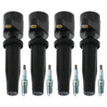 Set of 4 Ignition Coils & NGK Laser Platinum Spark Plugs for Escape Tribute (2001–2012)