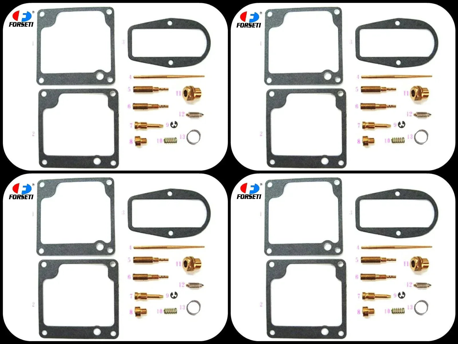 Kawasaki Z1 A/B Carburetor Repair Kit (73-75) - 4 x Rebuild Kits