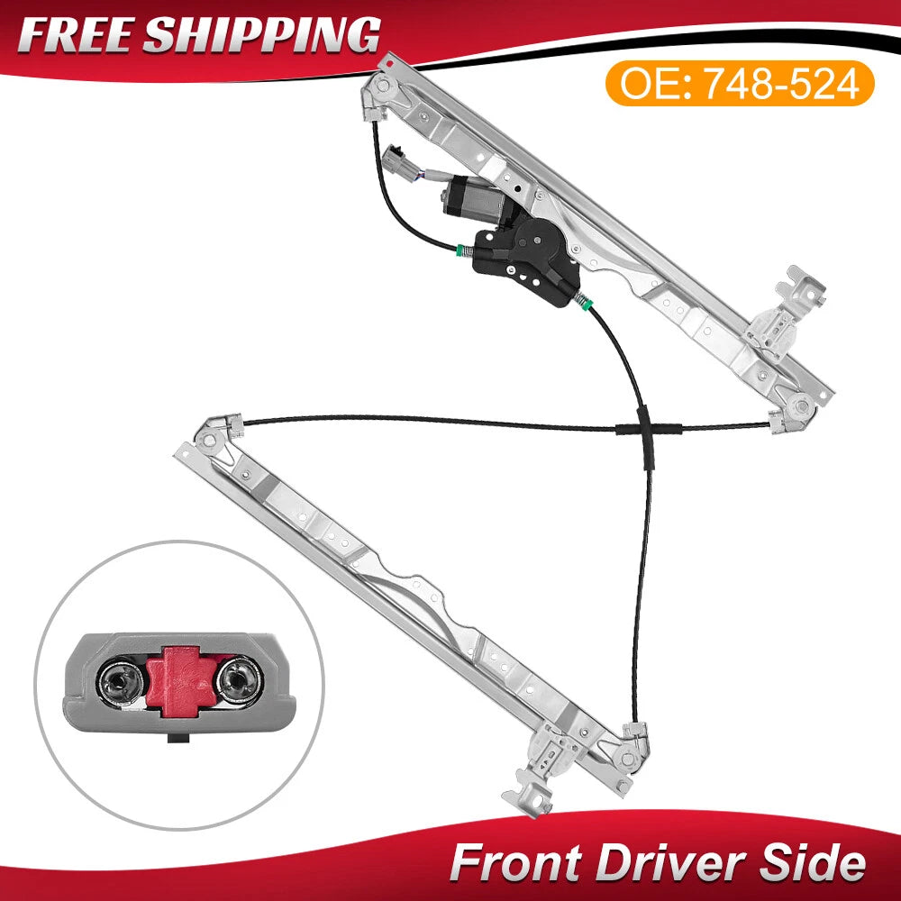Front Driver Side Power Window Regulator w/ Motor for Nissan Titan (2004–2015)