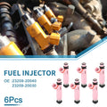 Set of 6 Fuel Injectors No.23209-20040 for Toyota Highlander Hybrid (2006–2010)