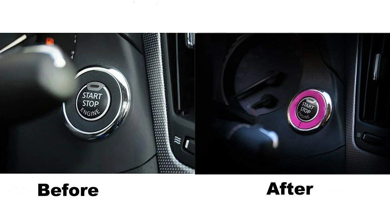 Alloy Purple Engine Start Button Ring Cover Trim for Infiniti (2010-2024)