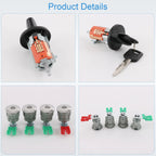 Ignition Cylinder & Door Lock Set for Ford Econoline E150 E250 E350 (1992-2014)