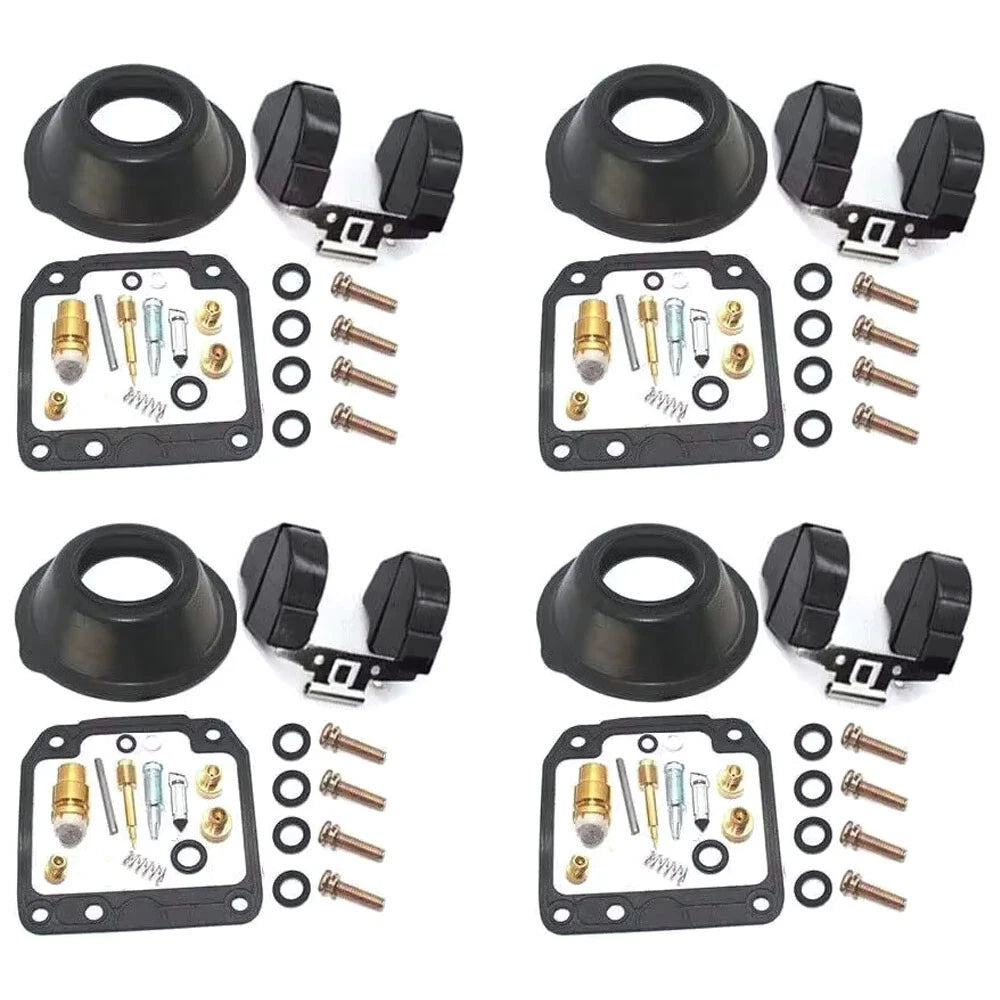 4X Carburetor Kit Diaphragm Float Gasket for Yamaha XJ550 Maxim (1981–1983)