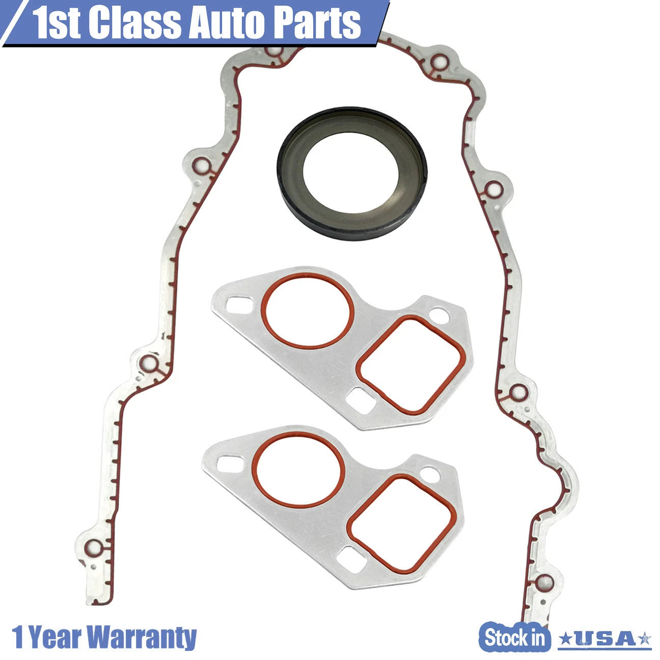 Timing Chain Cover with Water Pump Gaskets for GM LS1 4.8L (1997-2008)