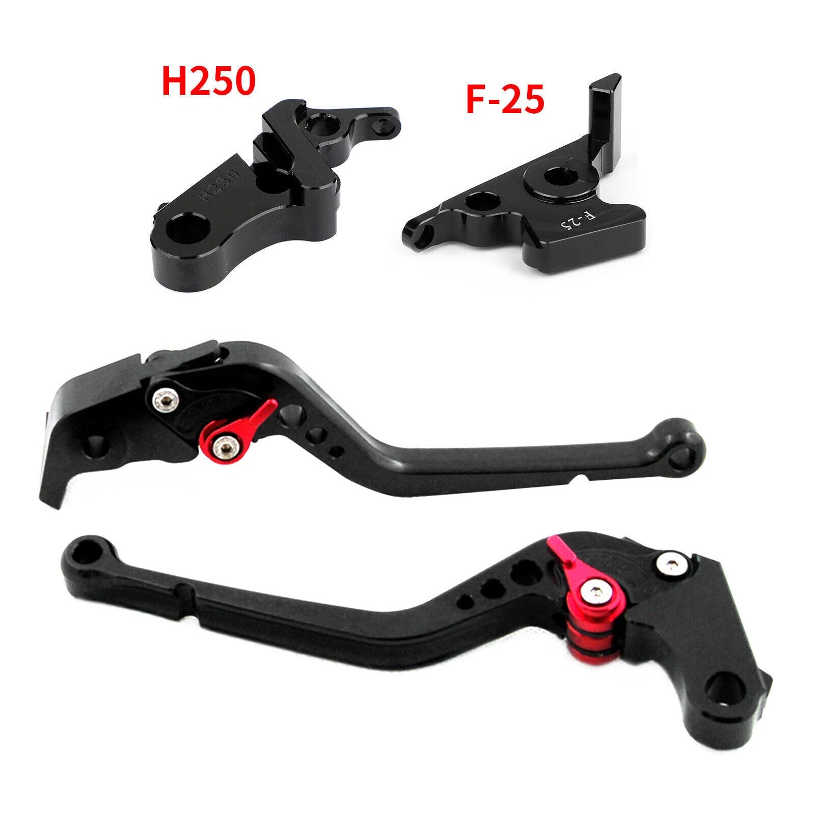 Long Clutch Brake Lever for Honda CBR500R (2013–2015) CBR300RR CB300F (2014–2016) Black T9