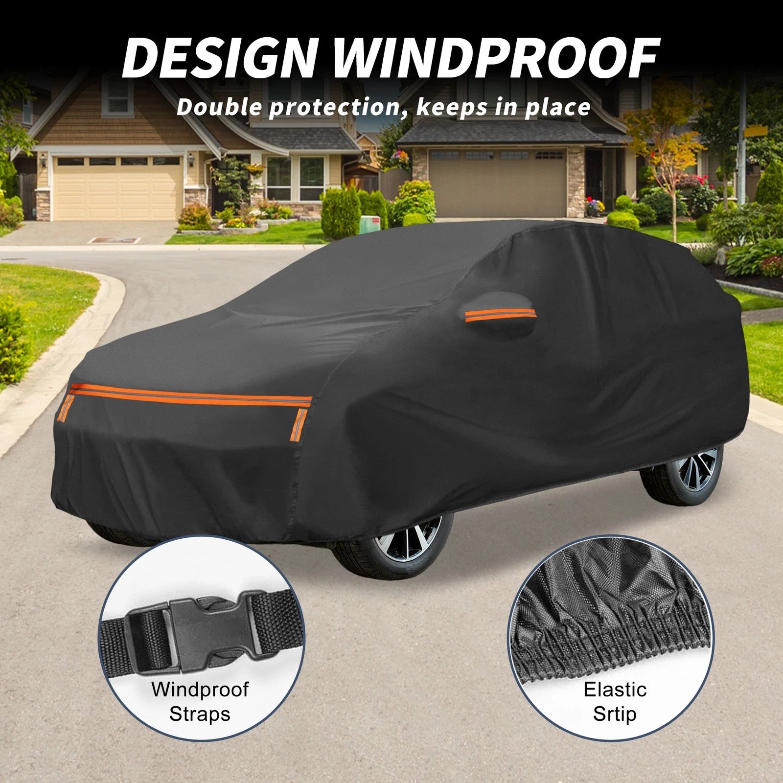 Waterproof Car Cover for Mazda CX-30 (2020–2023) - Aluminum Film, Zipper
